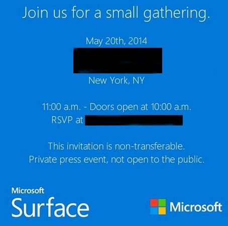 Microsoft Surface mini press event