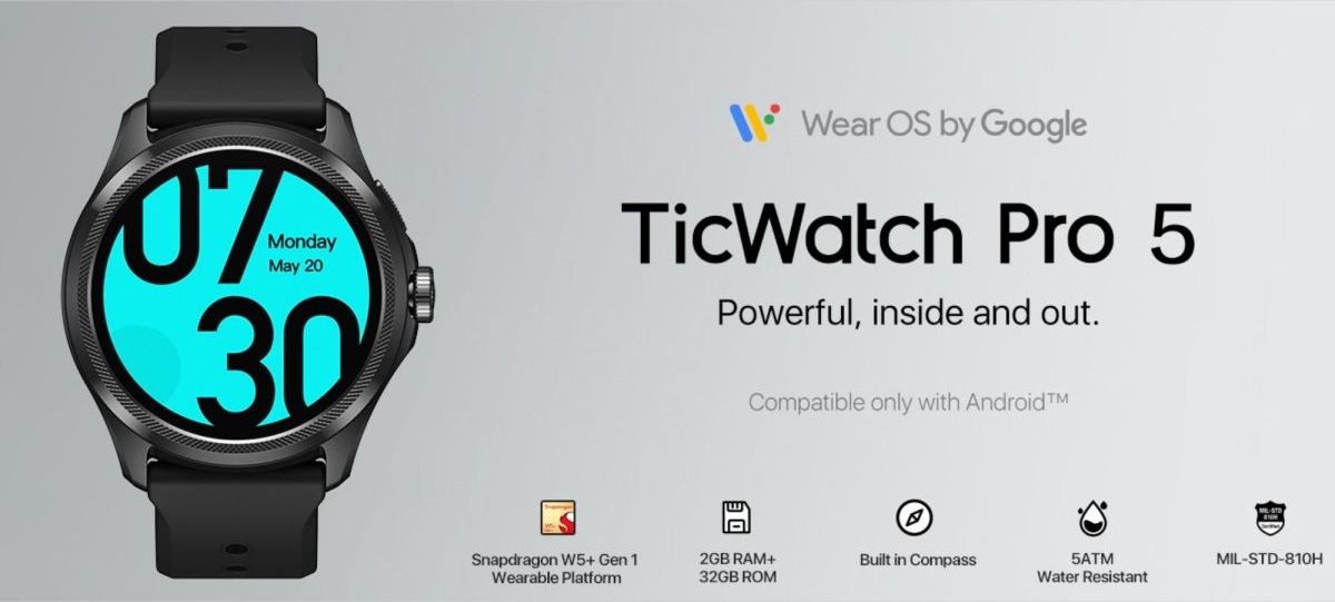 смарт-часы TicWatch Pro 5