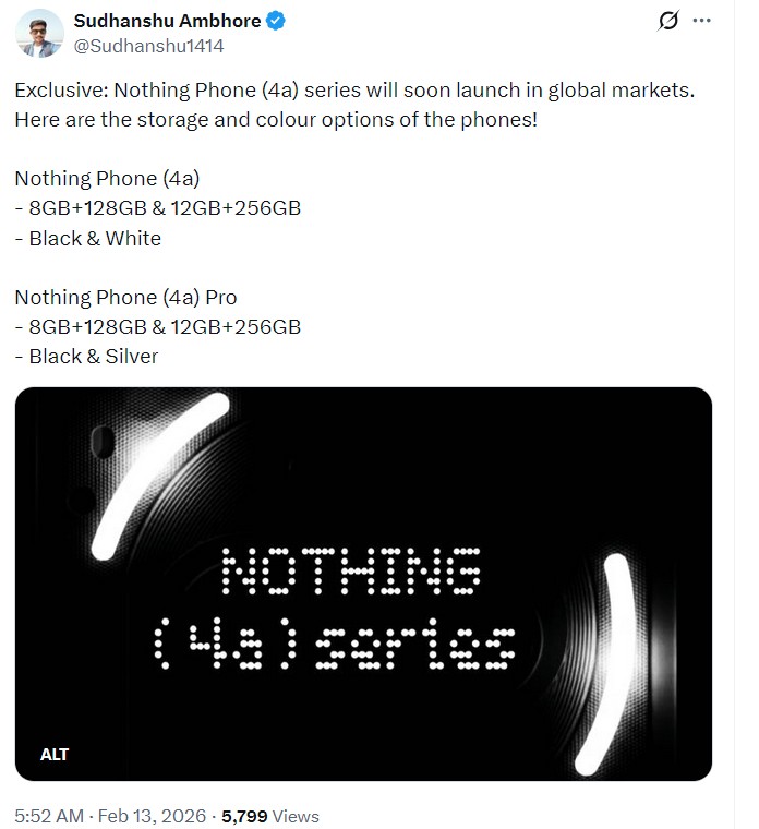 Nothing Phone 4a