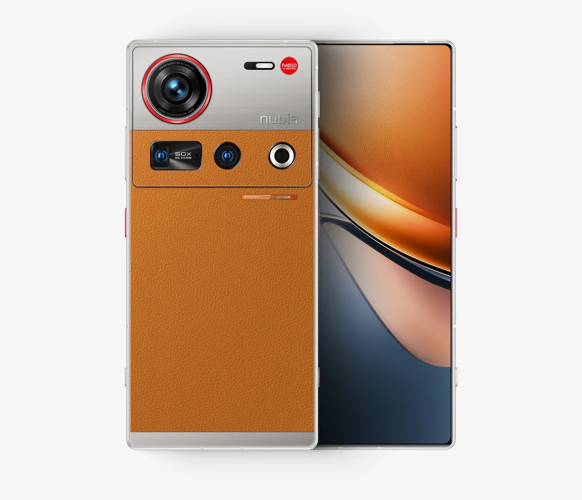Флагманский смартфон Nubia Z70S Ultra в оранжевом цвете