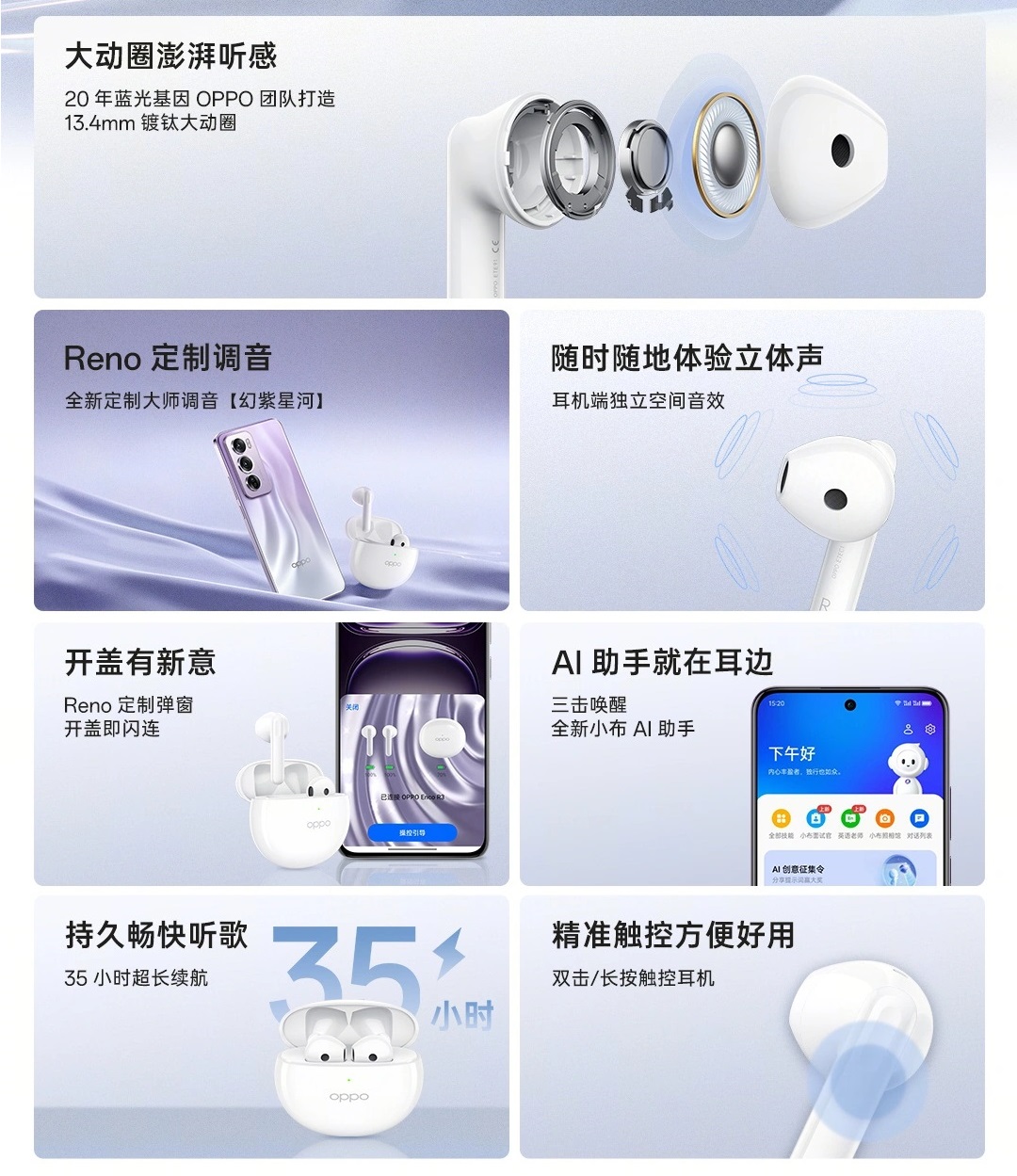беспроводные наушники OPPO Enco R3