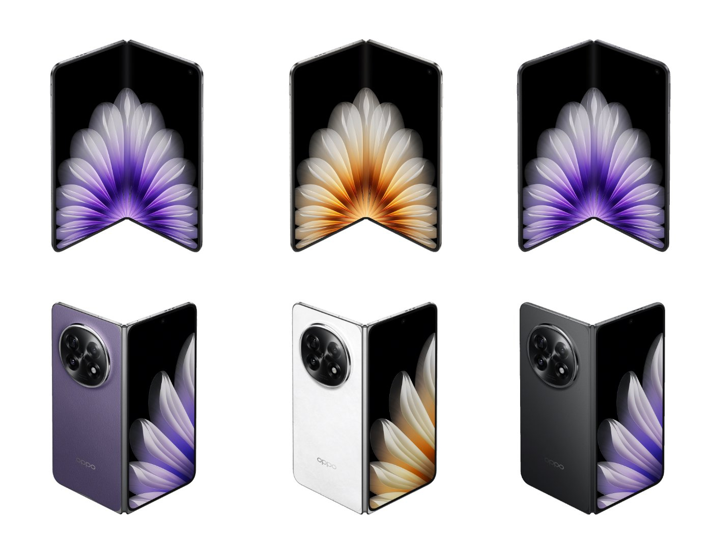 Складной флагман OPPO Find N5 появился на рендерах в трех цветах