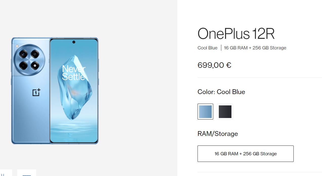 OnePlus 12R с процессором Snapdragon 8 Gen 2 выходит в продажу