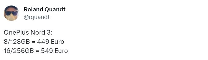 смартфон OnePlus Nord 3 цена