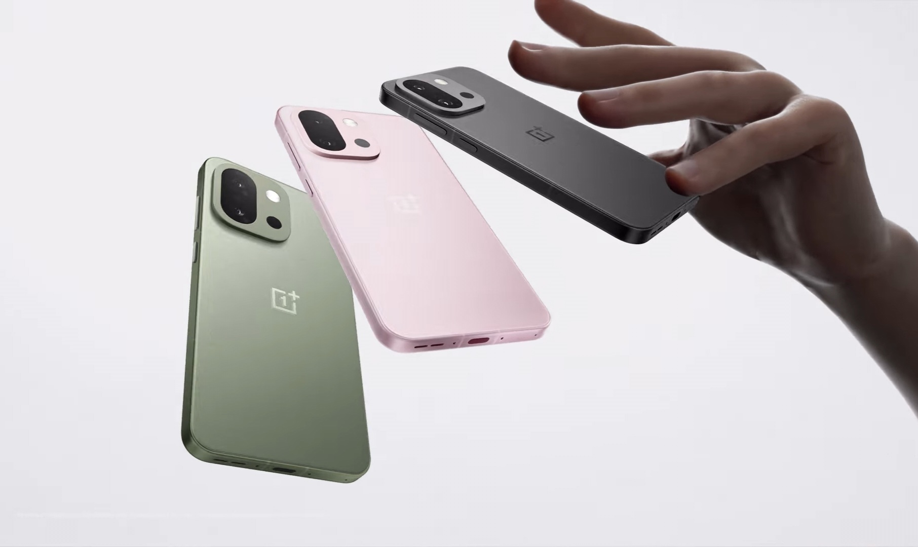 OnePlus 13s в цветах Black Velvet, Pink Satin и Green Silk