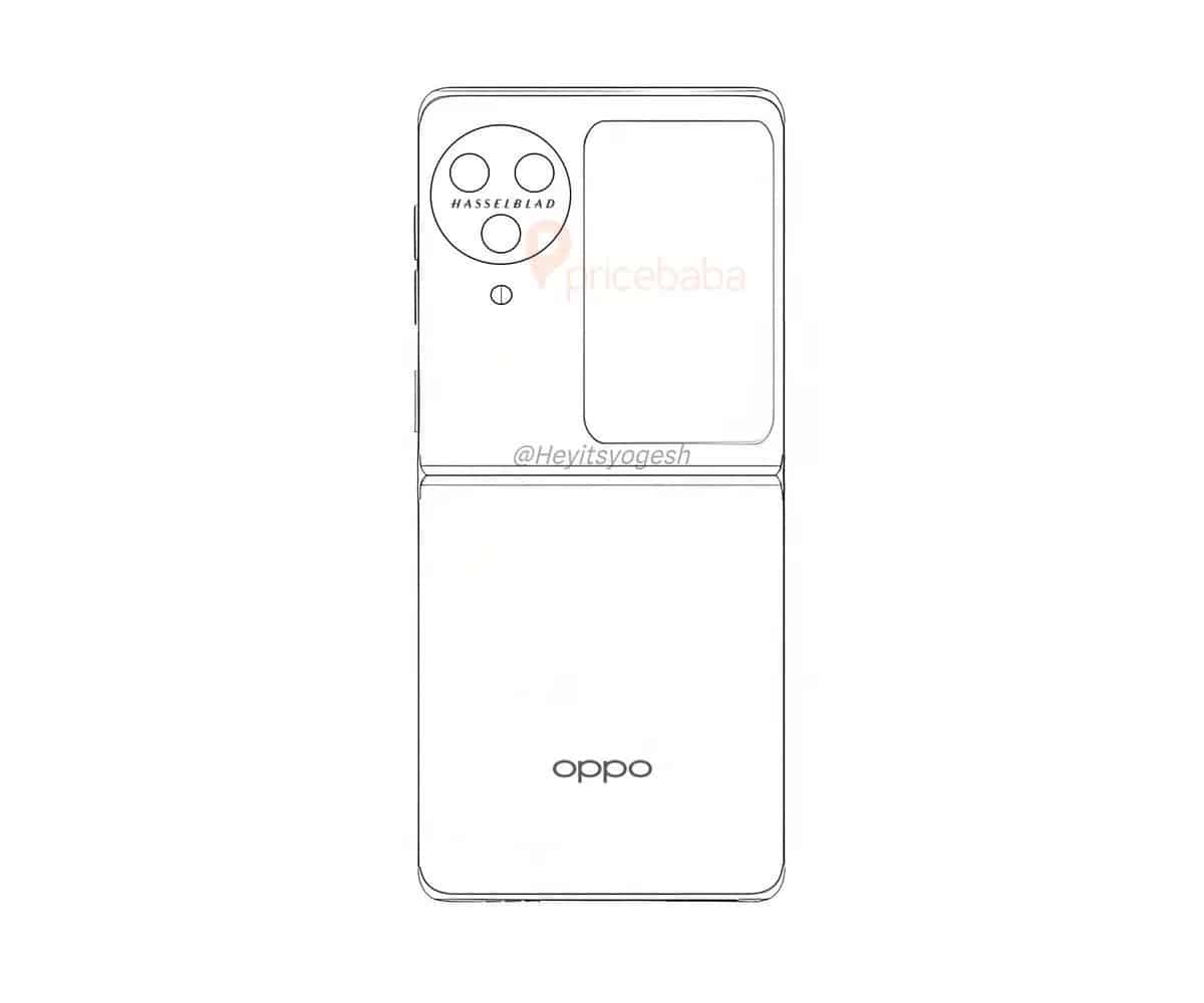 Oppo Find N3 Flip появился на схематичном рендере
