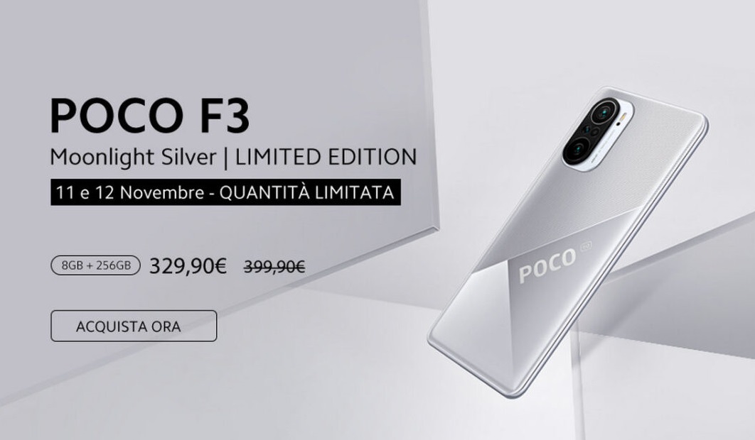 POCO F3 Moonlight Silver