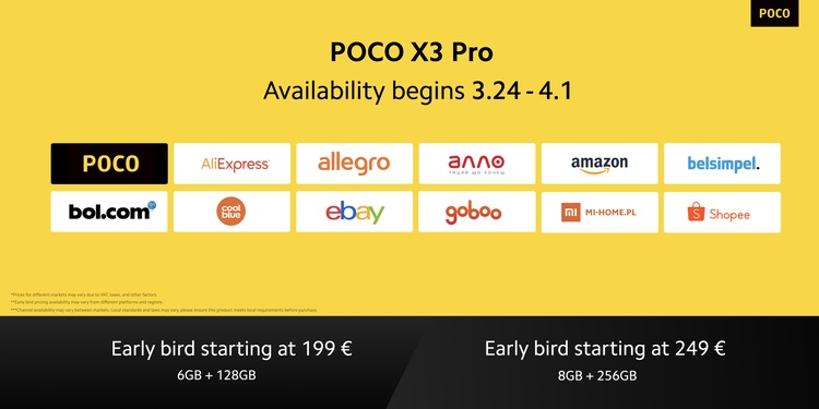 POCO X3 Pro представлен на глобальном рынке: Snapdragon 860, 120 Гц дисплей, 5120 мАч и цена от €249