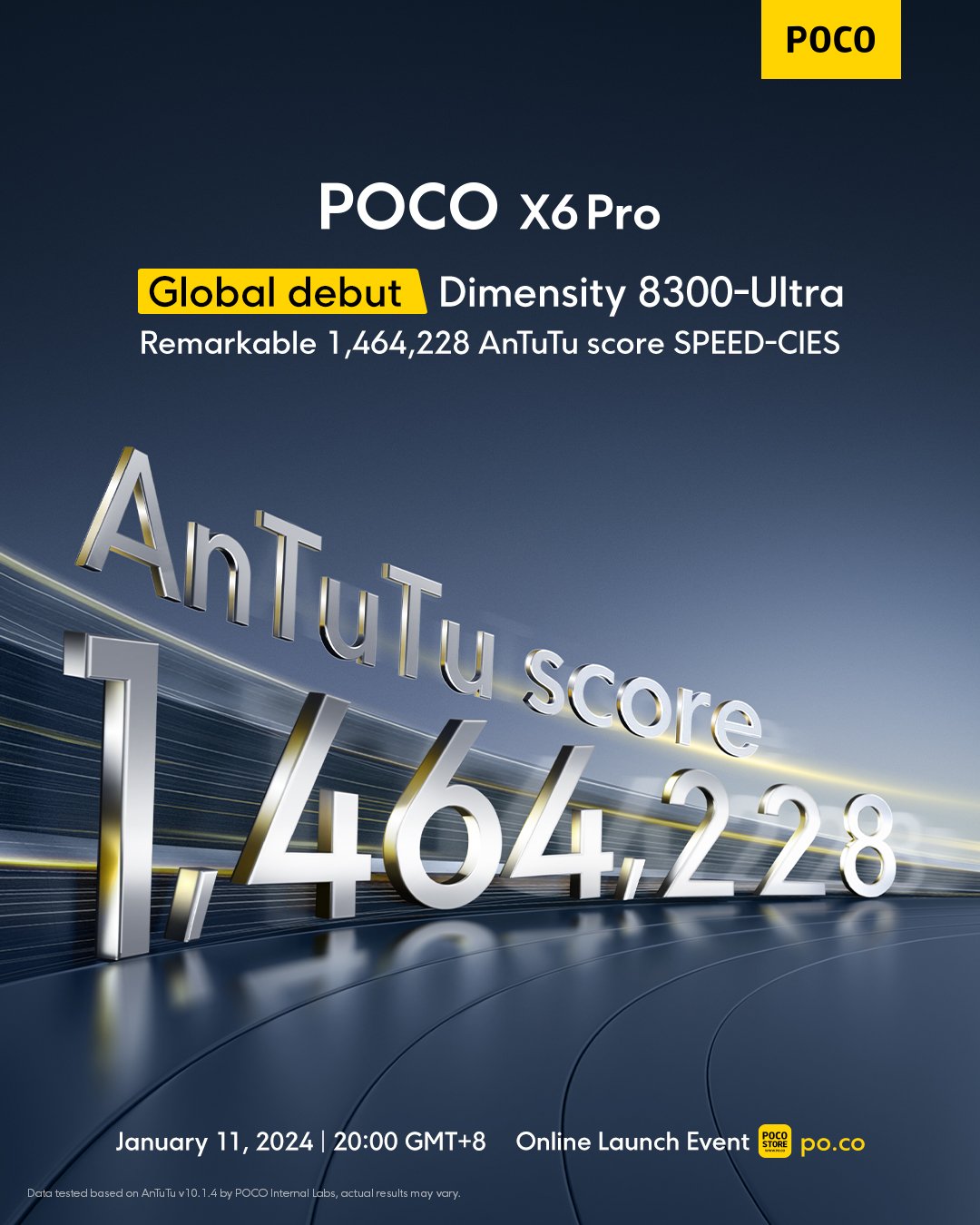 Poco X6 Pro протестирован в AnTuTu