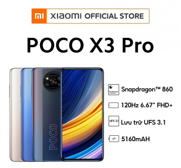 Подробные характеристики, изображения и цена Poco X3 Pro опубликованы вьетнамским ритейлером незадолго до анонса