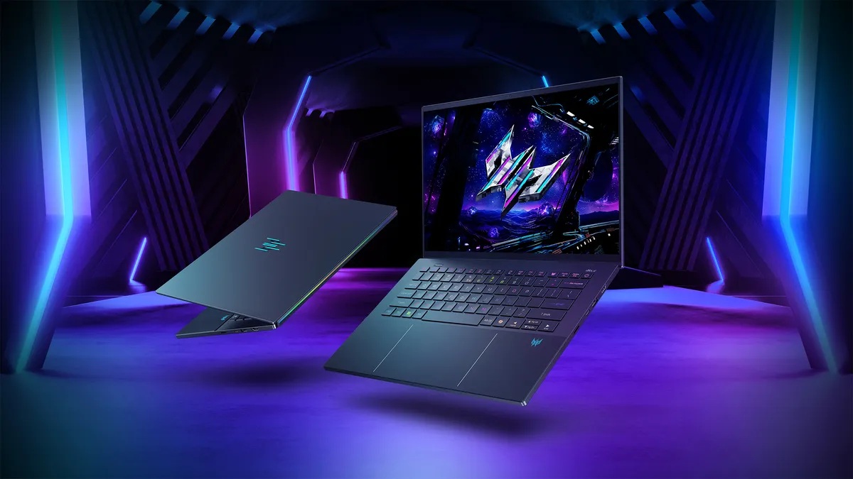 Основной вид игрового ноутбука Acer Predator Triton 14 AI