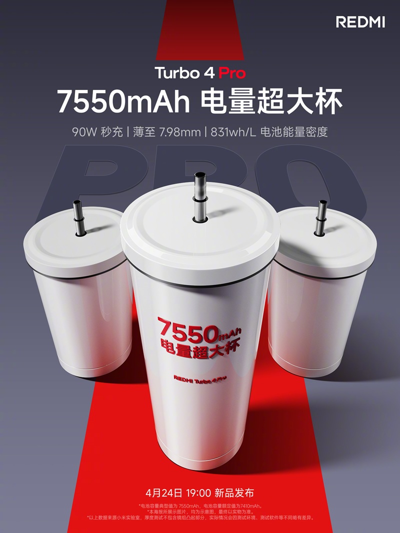 Redmi Turbo 4 Pro получит новейший Snapdragon 8s Gen 4 и батарею 7550 мАч