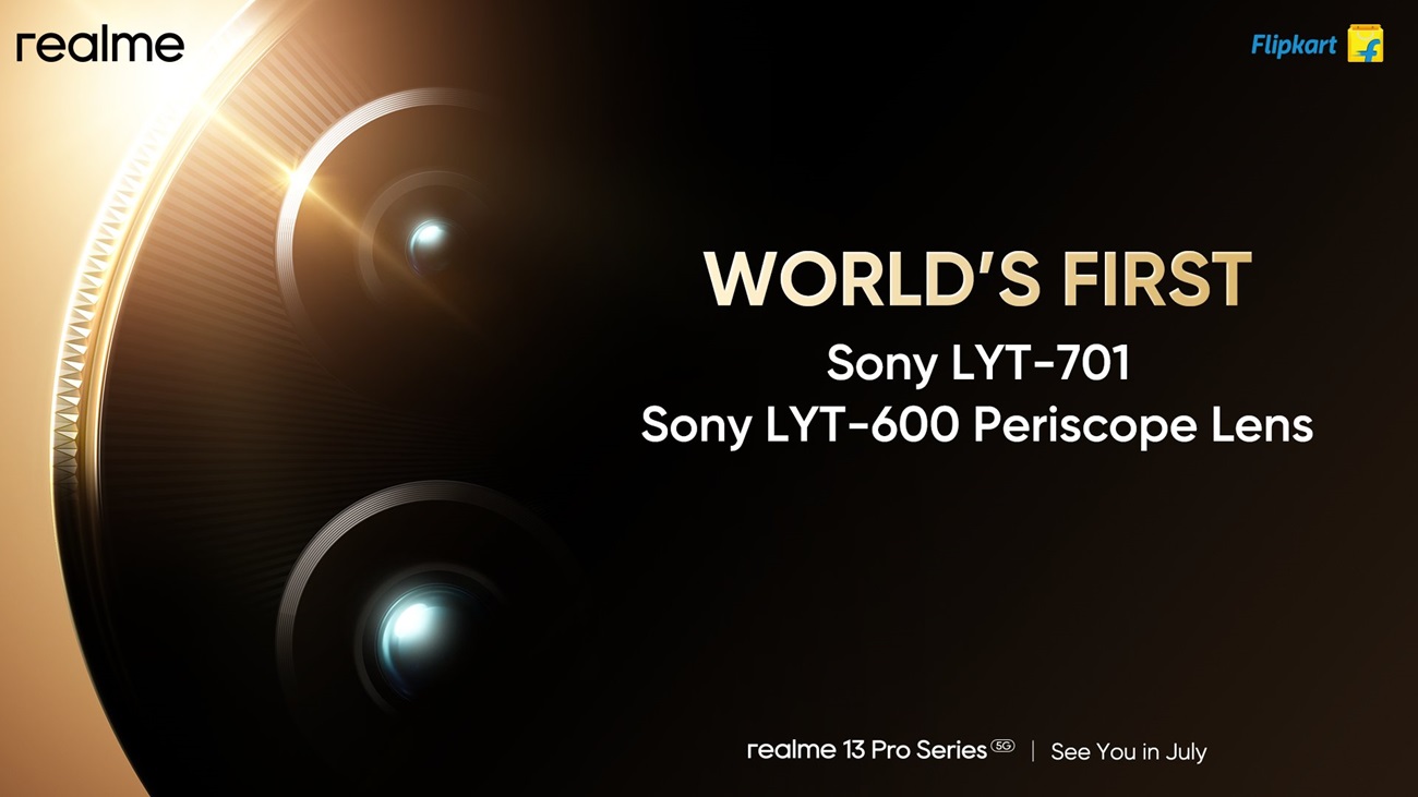 Серия Realme 13 Pro получит продвинутую камеру с сенсорами Sony LYT-701 и Sony LYT-600