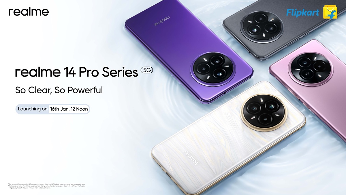 Серия Realme 14 Pro 5G будет представлена 16 января