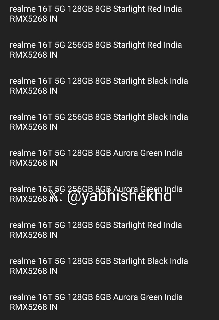 Realme 16T 5G