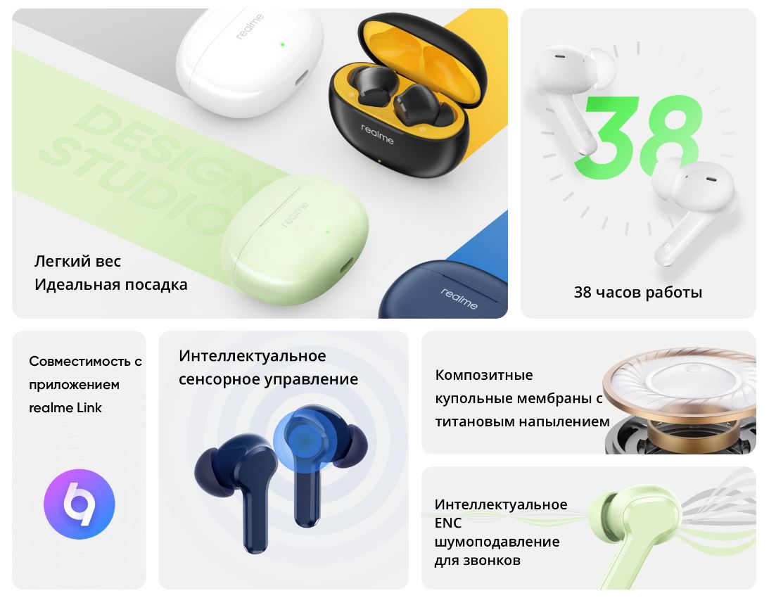 беспроводные наушники realme Buds T110