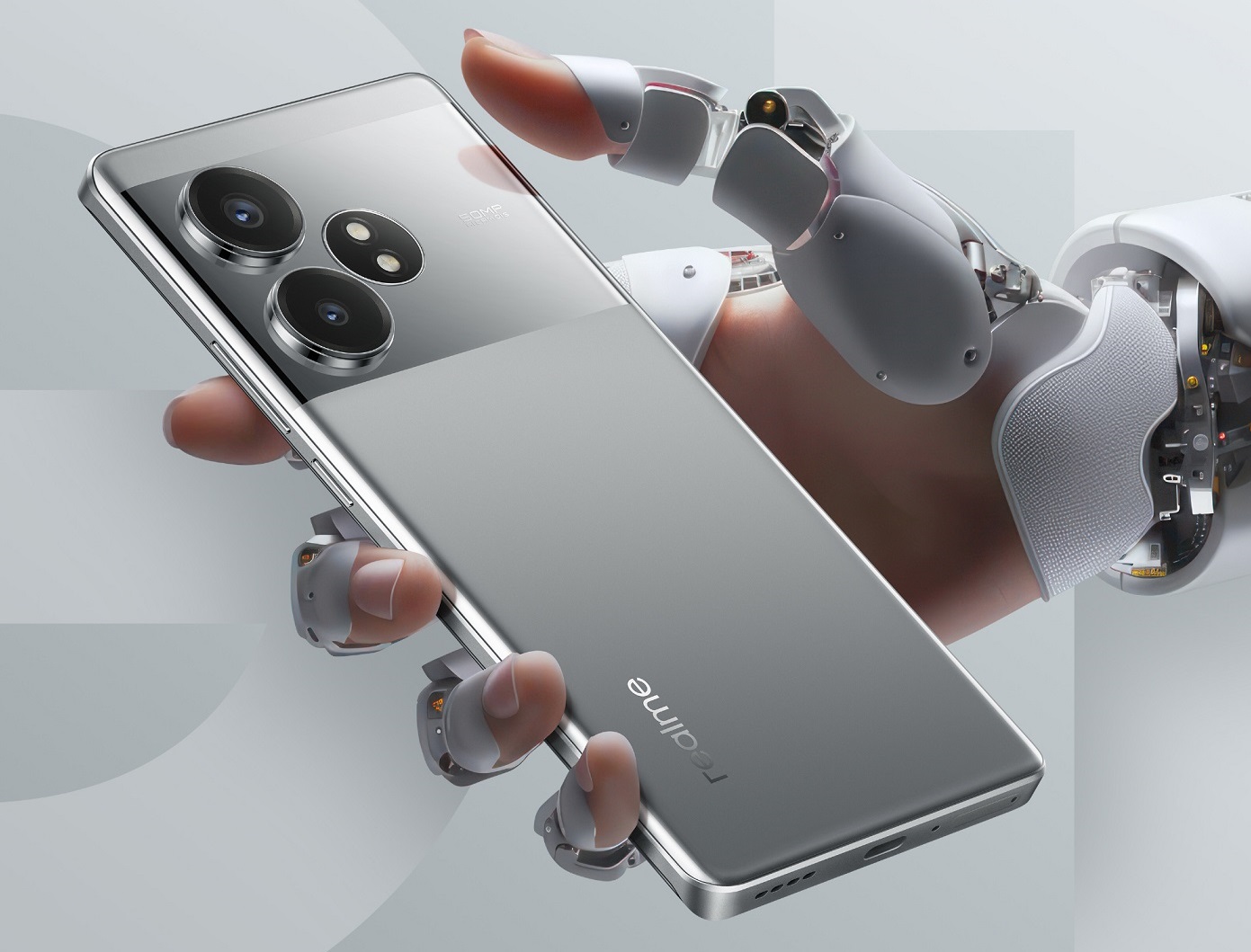 Realme GT Neo6 SE продемонстрирован в цветовом варианте Liquid Silver Knight