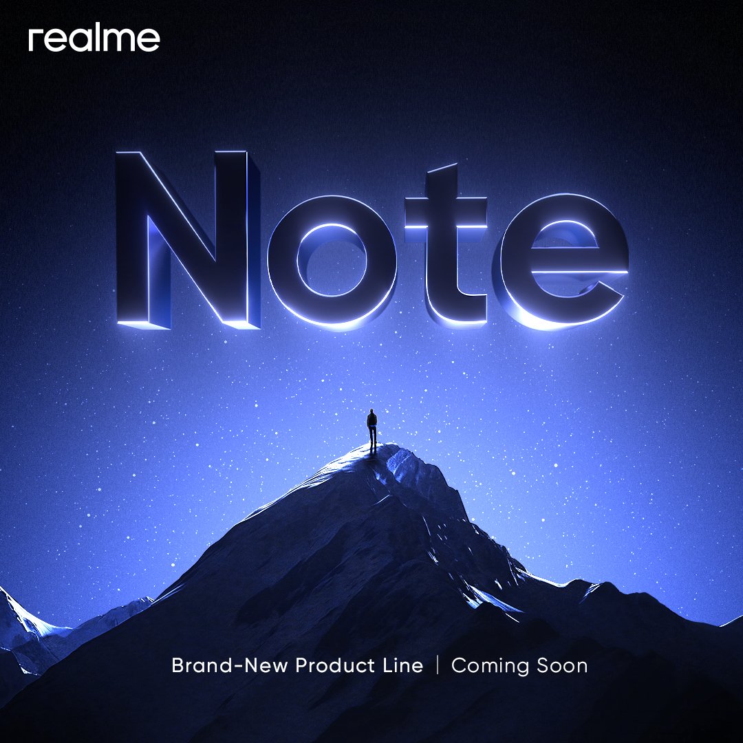 Realme выпустит на глобальном рынке новую серию Realme Note
