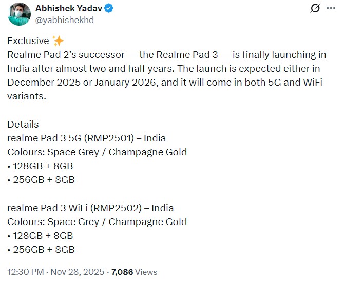 Realme Pad 3
