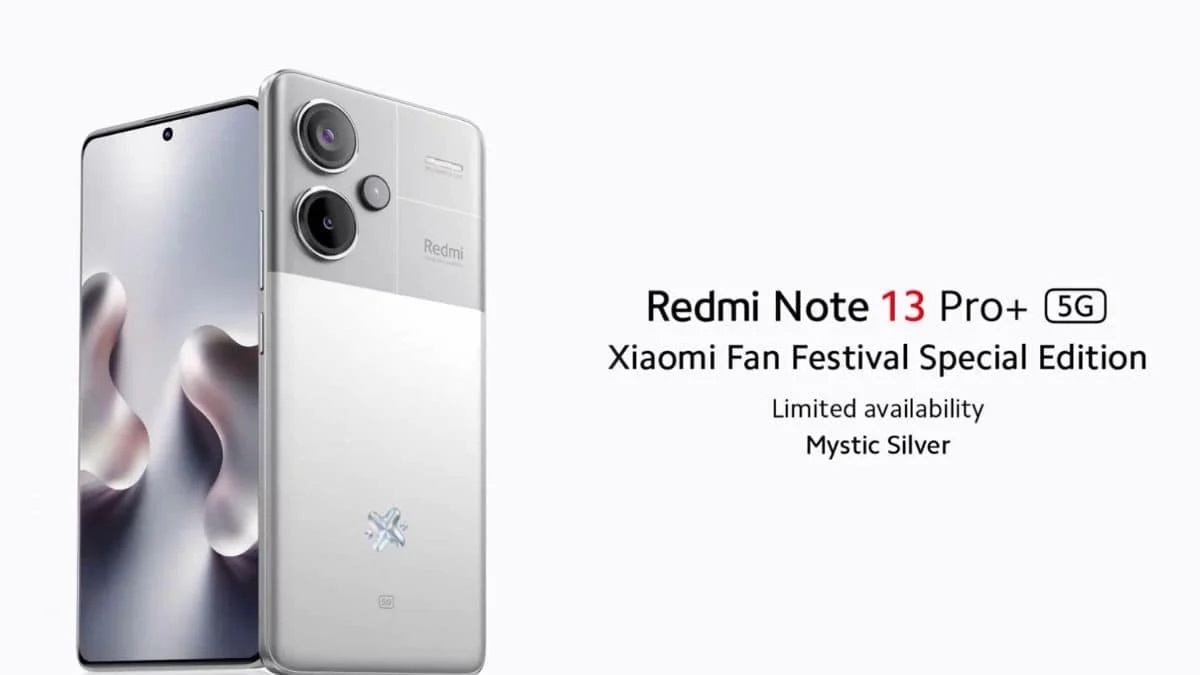 лимитированный Redmi Note 13 Pro+ 5G Mystic Silver