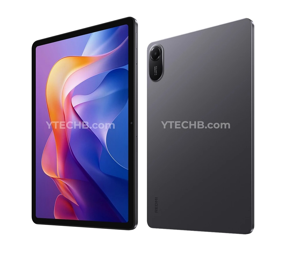 Рендер планшета Redmi Pad 2 спереди и сзади