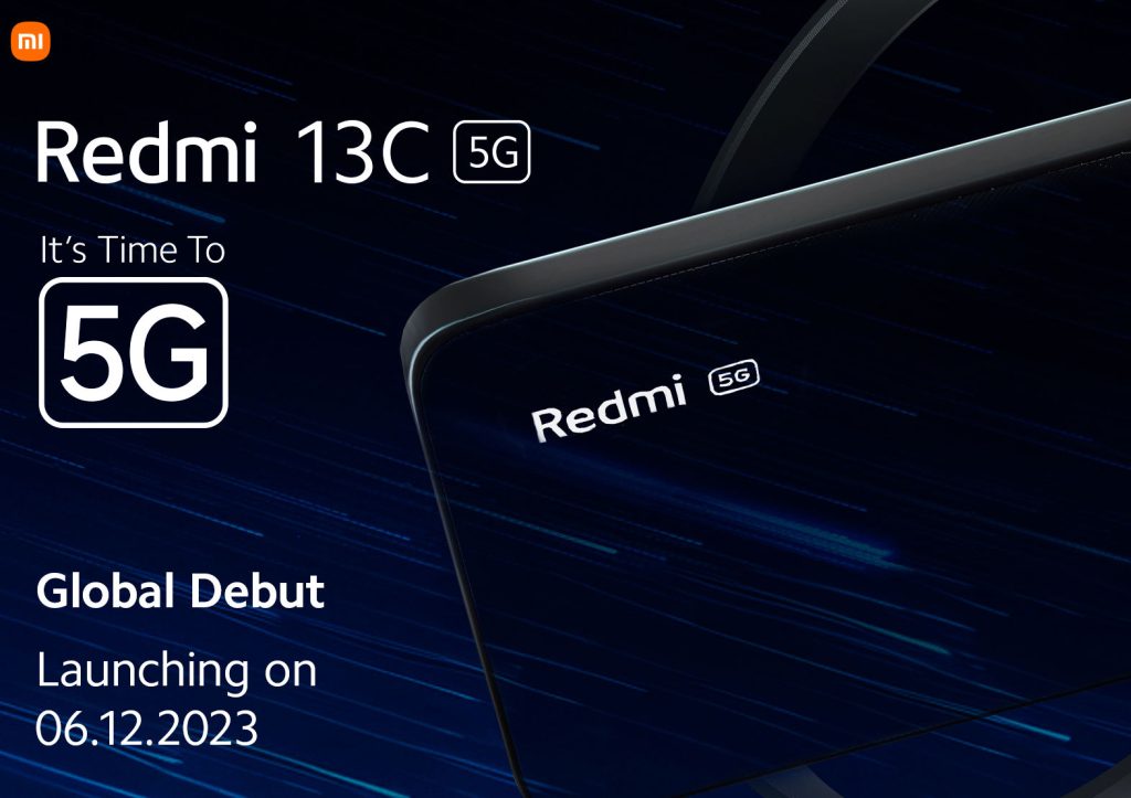 Redmi 13C 5G дебютирует на глобальном рынке 6 декабря