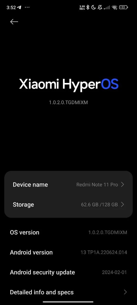 Redmi Note 11 Pro обновление HyperOS
