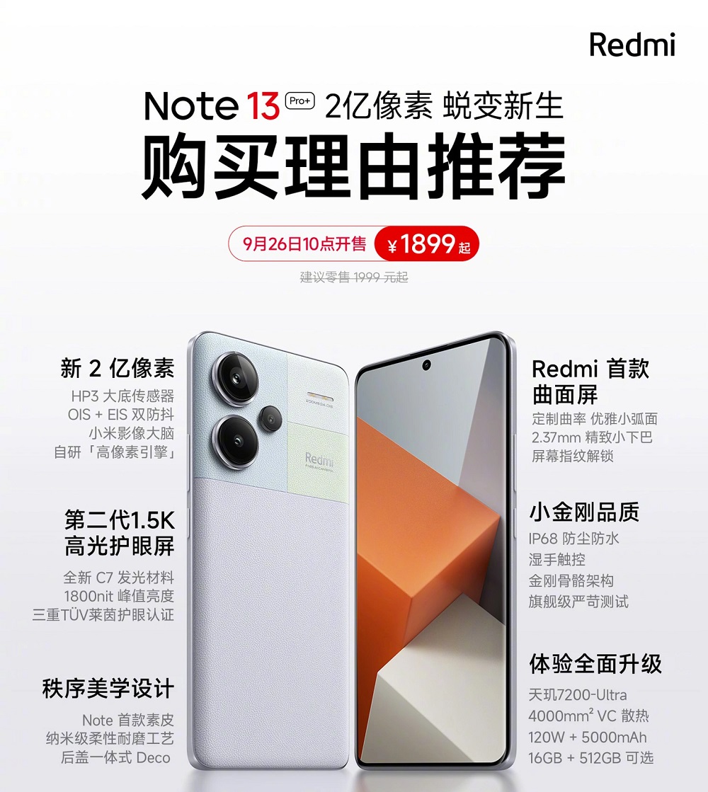 смартфон Redmi Note 13 Pro+