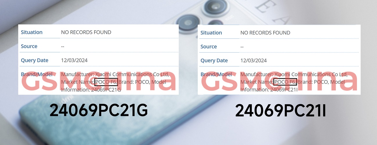Redmi Note 13 Turbo в базе данных IMEI