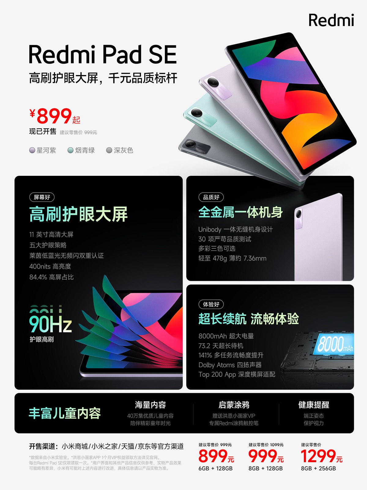 Redmi Pad SE китайская версия