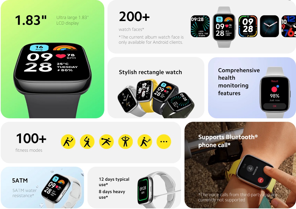 смарт-часы Redmi Watch 3 Active