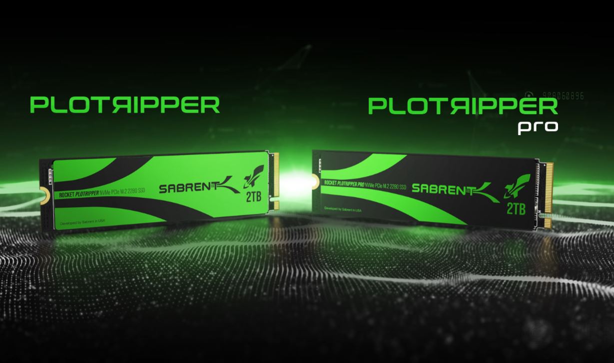 Sabrent представила SSD-накопители Plotripper с ресурсом до 54 000 TBW