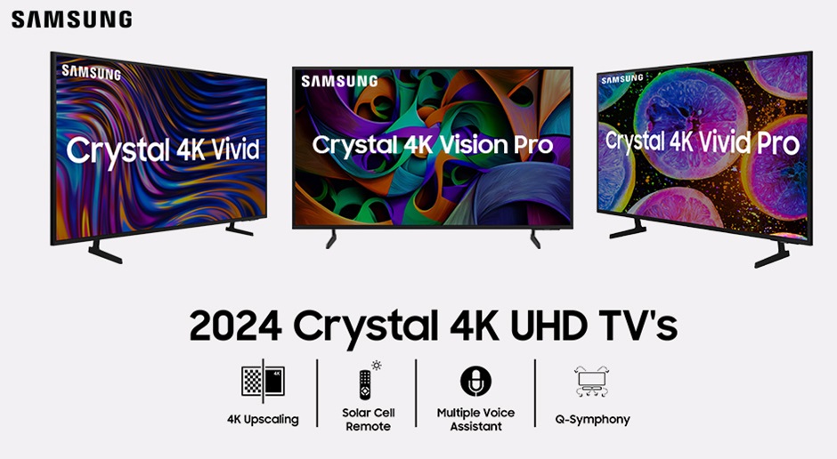 Samsung представила телевизоры серии Crystal 4K 2024
