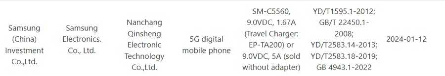 Samsung Galaxy Y55 продемонстрирован на первых фото