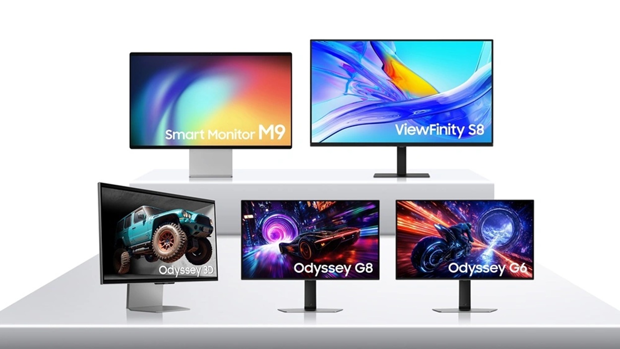 Samsung анонсировала новые мониторы Odyssey OLED G8, Odyssey OLED G6, Odyssey 3D, Smart Monitor M9 и ViewFinity S8