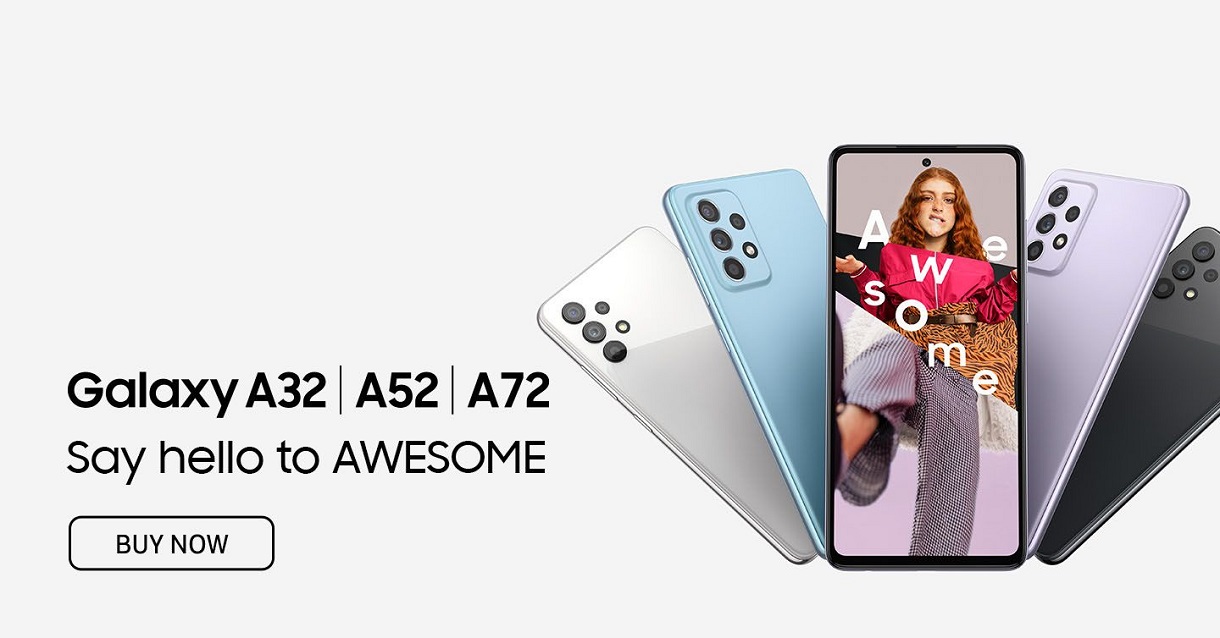 Официальные изображения Samsung Galaxy A72 и Galaxy A52 появились накануне анонса