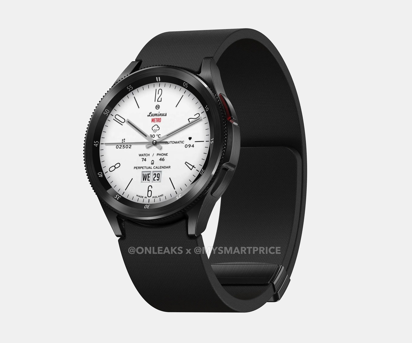 первые рендеры Samsung Galaxy Watch 6 Classic