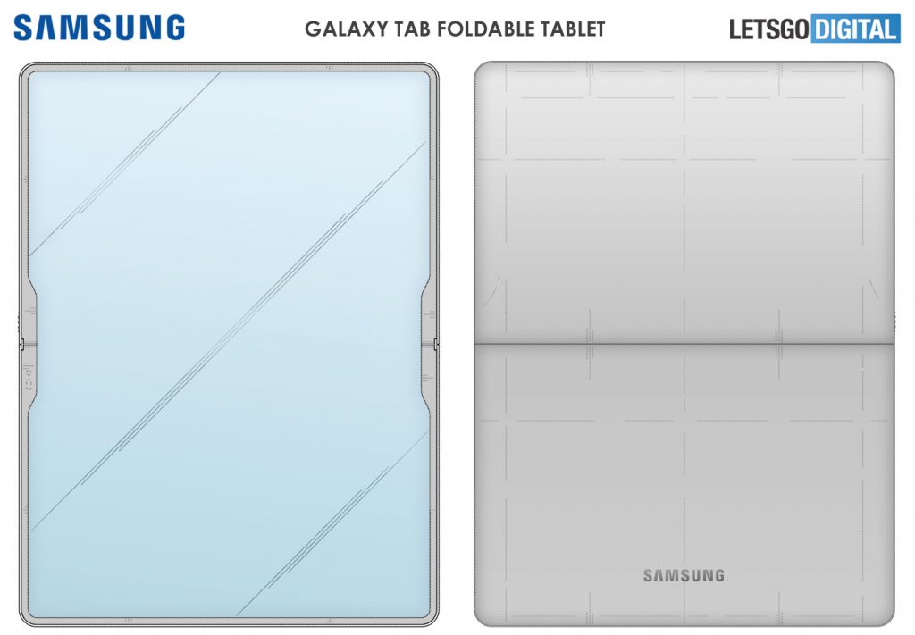 Складной планшет Samsung Galaxy Tab появился на рендерных изображениях