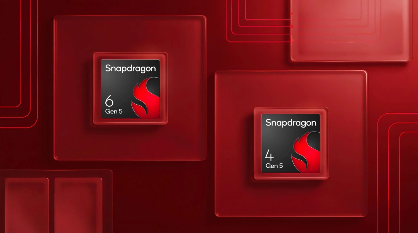 Qualcomm представила процессоры Snapdragon 6 Gen 5 и Snapdragon 4 Gen 5