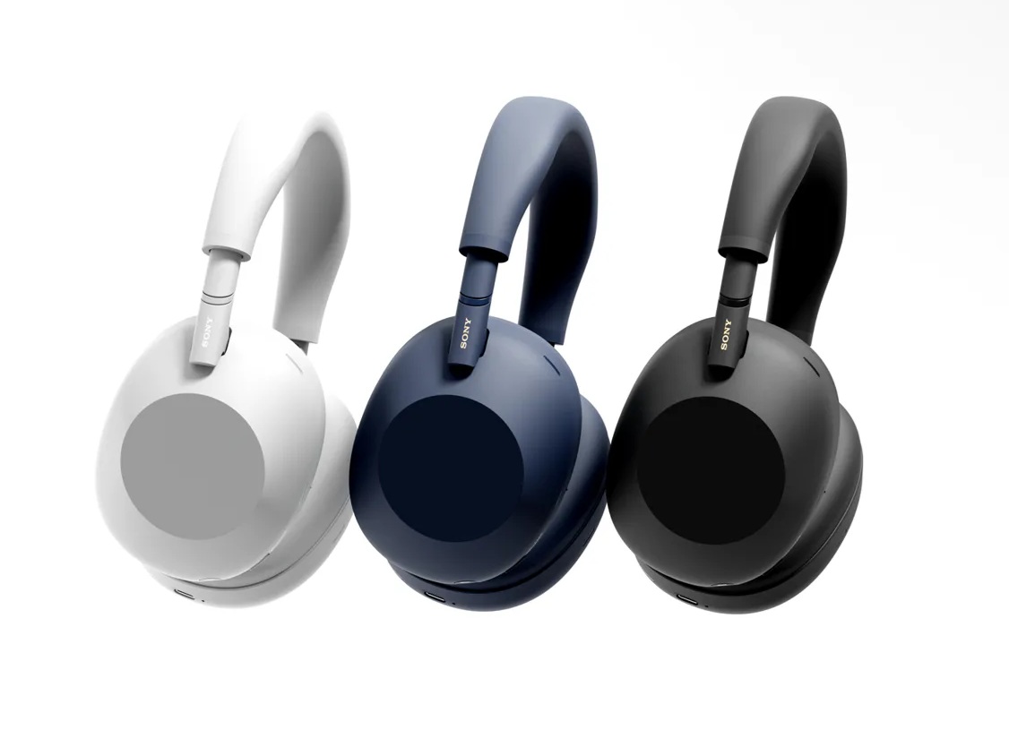 Беспроводные наушники Sony WH-1000XM6 в трех премиальных цветах: черный, платиново-серебристый и темно-синий