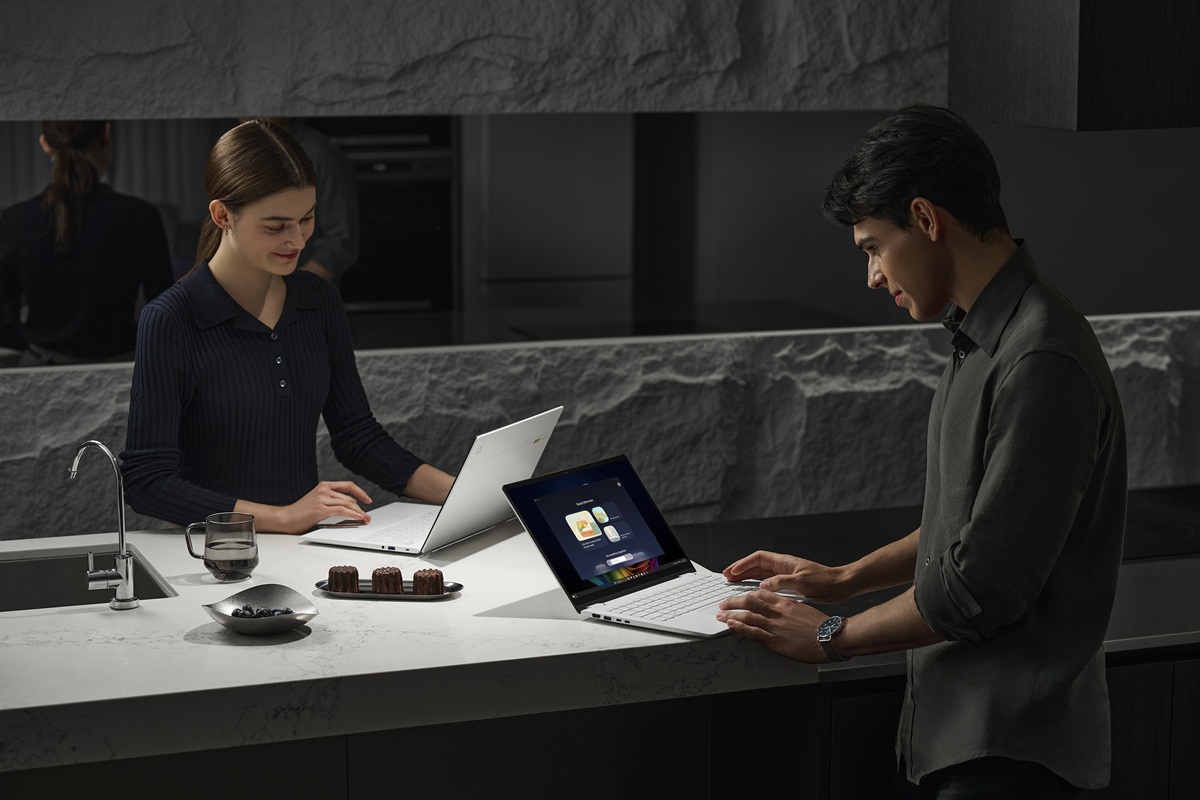 Acer Swift Edge 14 AI в работе