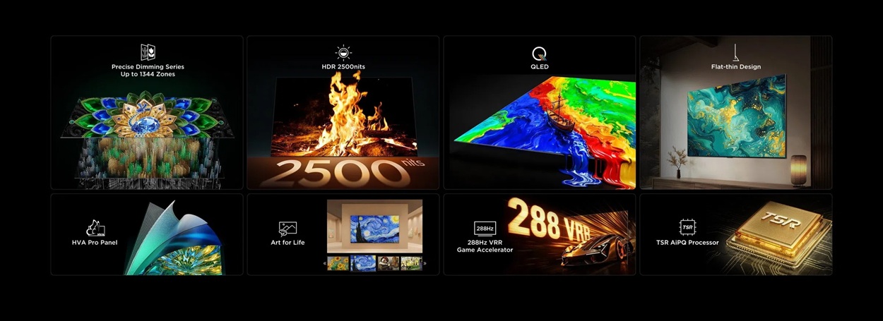 TCL A400U Premium Wallpaper QD-Mini LED TV