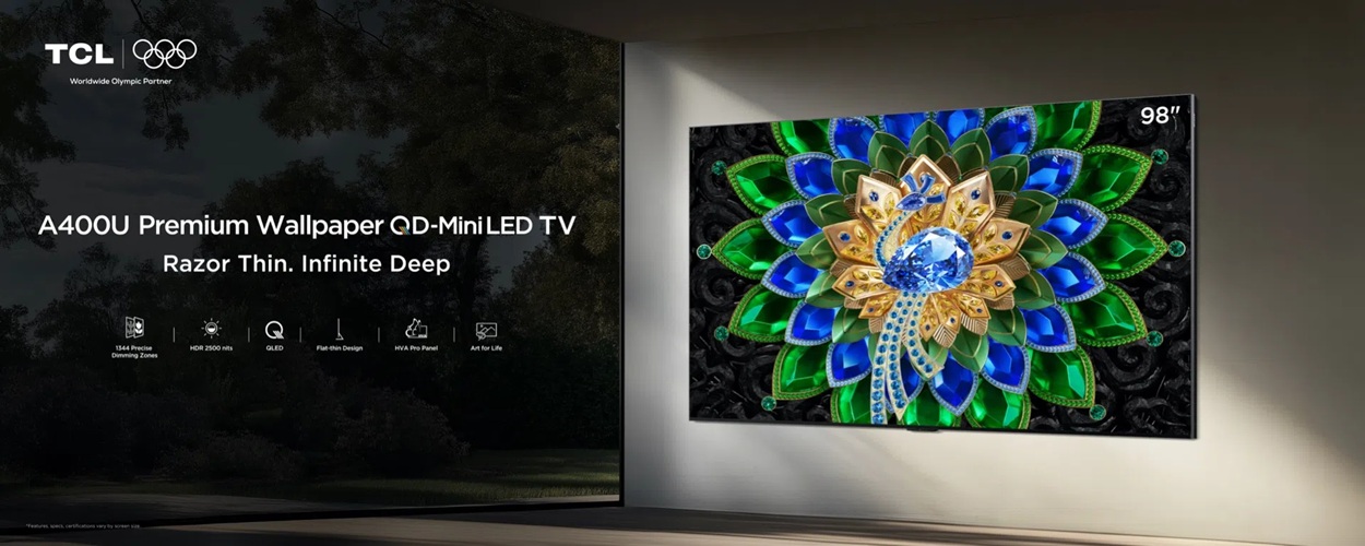 TCL A400U Premium Wallpaper QD-Mini LED TV
