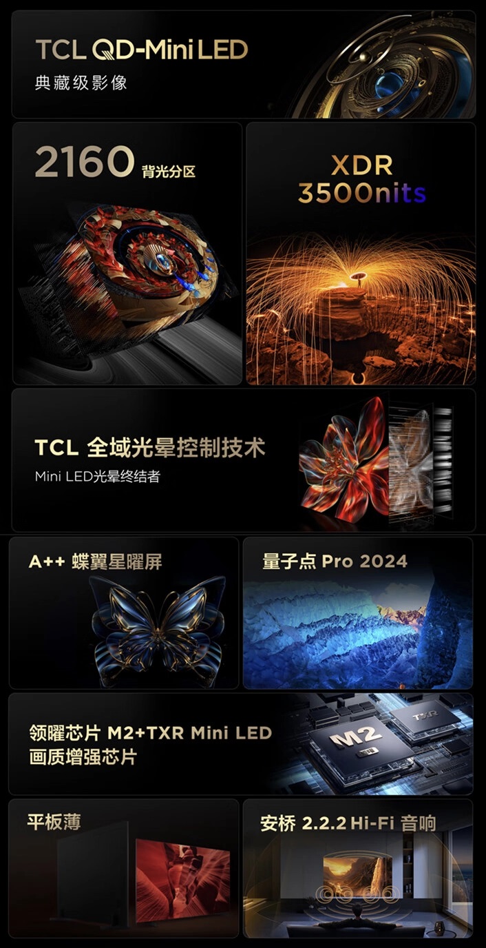 TCL представила флагманские телевизоры серии C12H с QD-Mini LED экранами