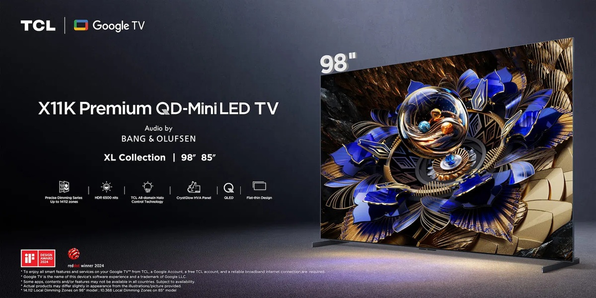 TCL представила серию телевизоров X11K QD-Mini LED TV с CrystGlow HVA-панелями