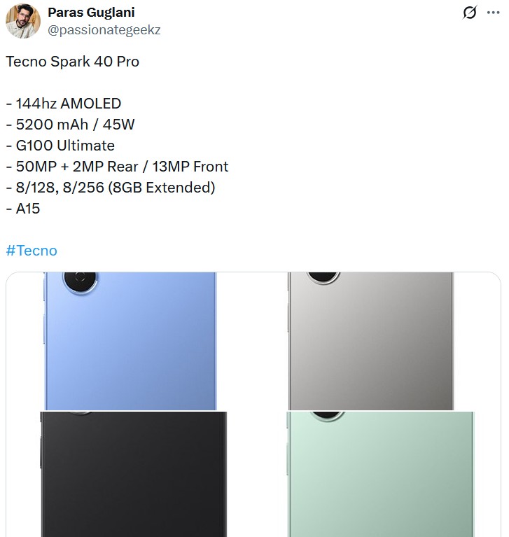 TECNO Spark 40 Pro