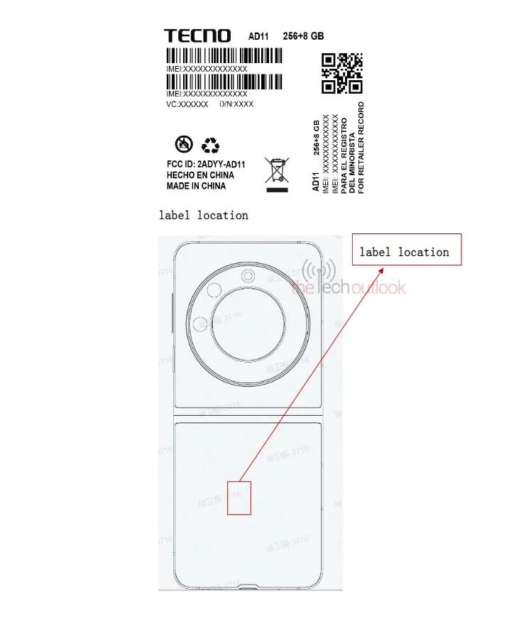 смартфон Tecno Phantom V Flip