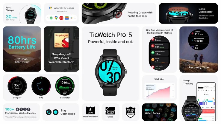 смарт-часы TicWatch Pro 5