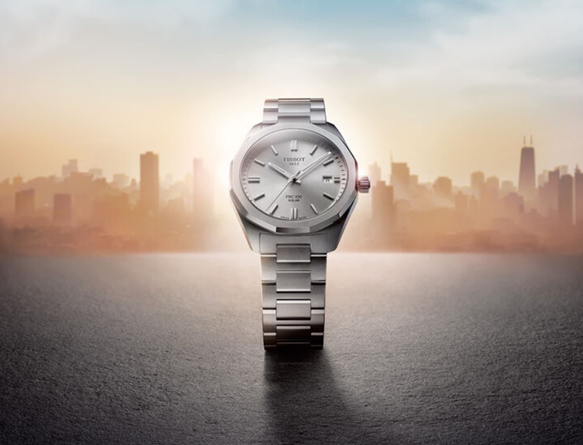 Представлены часы Tissot PRC 100 Solar с солнечной зарядкой