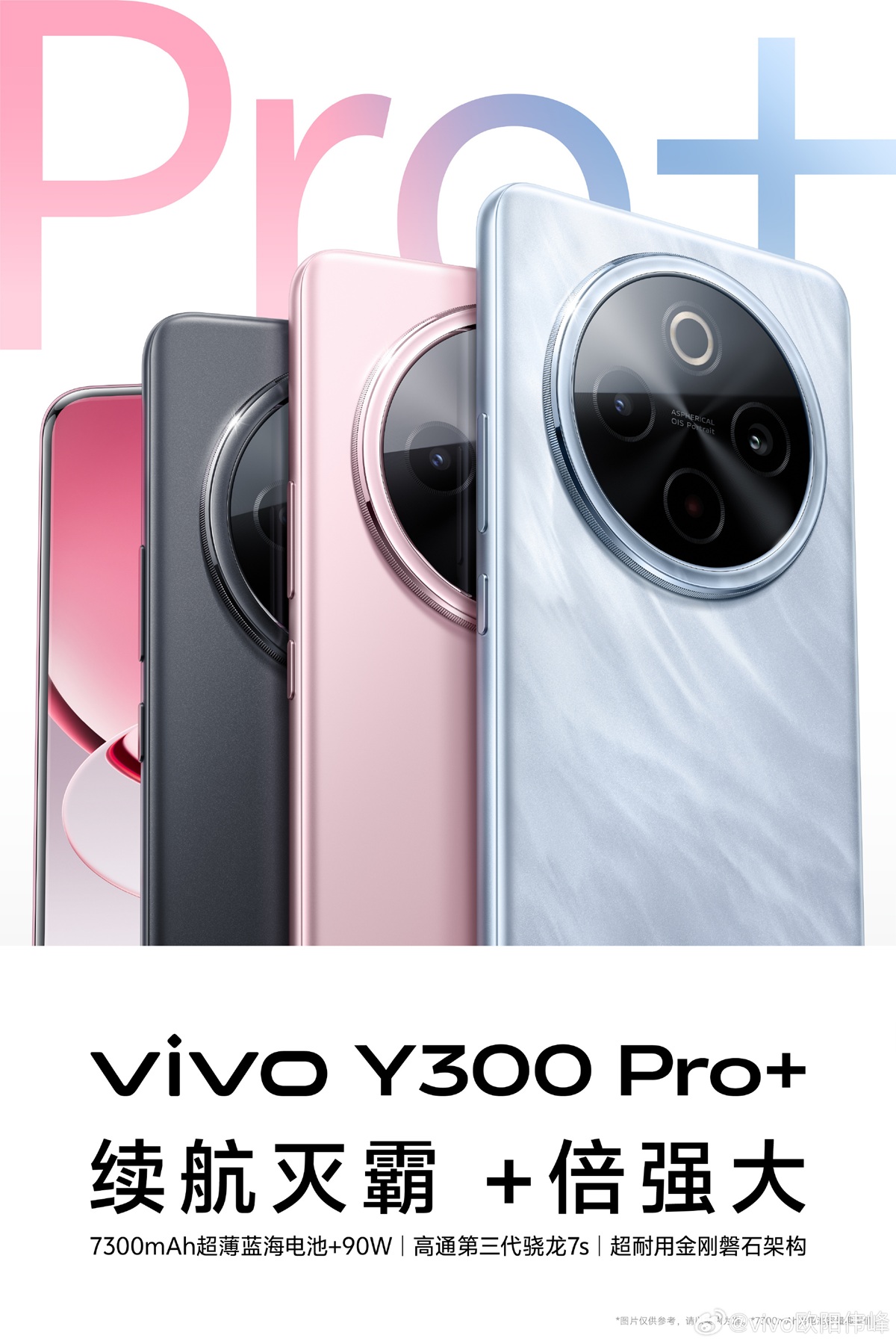 Vivo Y300 Pro+ с аккумулятором 7300 мАч и зарядкой 90 Вт готовится к дебюту